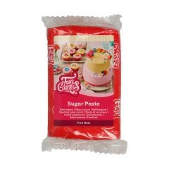 FunCakes Pâte à Sucre Rouge Feu 250g
